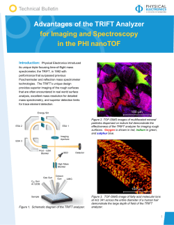 Advantages of the TRIFT Analyzer for Imaging and Spectroscopy in