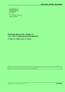 Potassium thiocyanate complex of 1, 4, 7, 10, 13, 16
