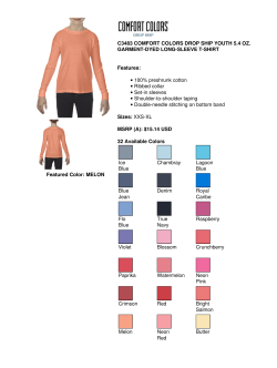 Featured Color: MELON C3483 COMFORT COLORS DROP SHIP