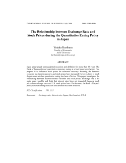 Relationship between Exchange Rate and Stock Prices during