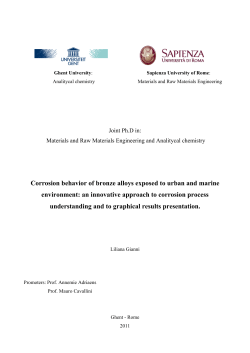 Corrosion behavior of bronze alloys exposed to urban and marine