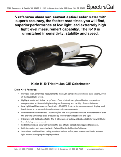 A reference class non-contact optical color meter with - AV-iQ