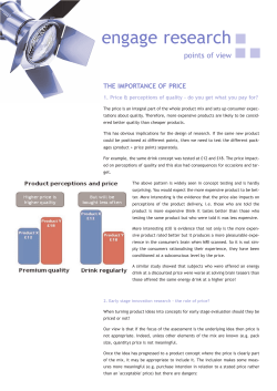 The importance of price