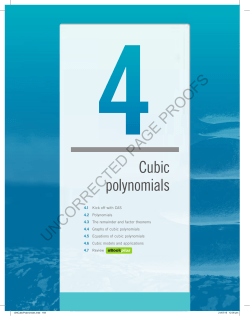 Graphs of cubic polynomials