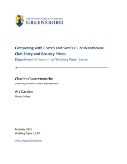 Competing with Costco and Sam`s Club - Greensboro