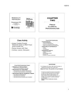 Psy370 Cloninger Ch02 Lecture Handout