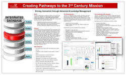 Creating Pathways to the 3rd Century Mission