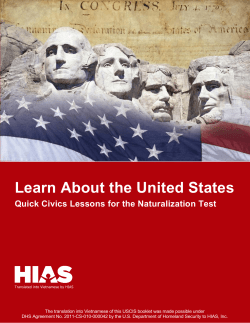 Learn About the United States