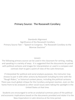 Primary Source: The Roosevelt Corollary