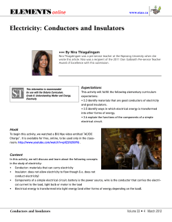 Conductors and Insulators