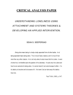 CRITICAL ANALYSIS PAPER