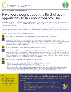 Have you thought about the flu shot as an