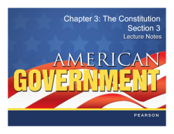 The Constitution Section 3 Chapter 3