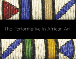The Performative in African Art
