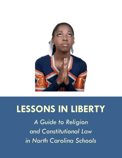lessons in liberty - ACLU of North Carolina