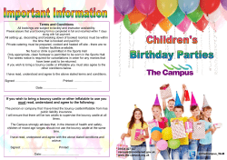 If you wish to bring a bouncy castle or other inflatable to use you