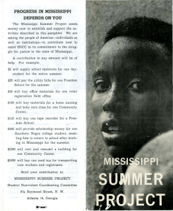 progress in mississippi depends on you