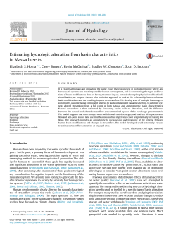 Estimating hydrologic alteration from basin