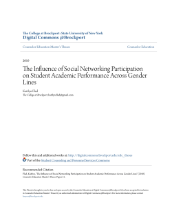 The Influence of Social Networking Participation on Student