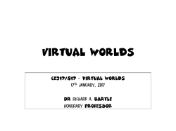 Lecture 1 - ORB - University of Essex