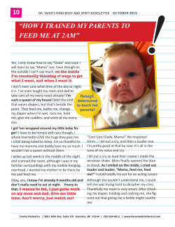 10 &ldquo;how i trained my parents to feed me at 2am&rdquo;