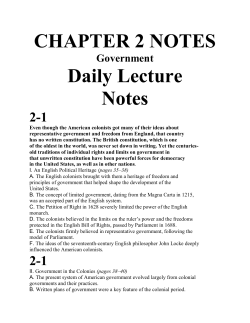 CHAPTER 2 NOTES