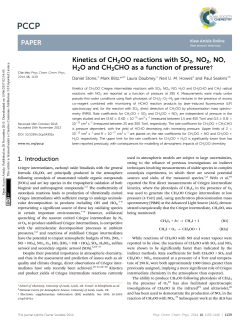 Kinetics of CH2OO reactions with SO2, NO2, NO, H2O and