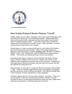 New Kodiak Boatyard Boasts Massive Travelift