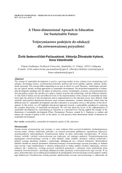 problemy ekorozwoju &ndash; problems of sustainable development