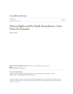 Human Rights and the Ninth Amendment