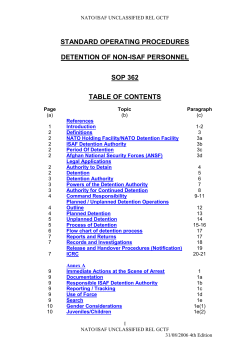 ISAF-DetaineeSOP - Public Intelligence