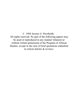 As Artistry Permits and Custom may Ordain: The Social Fabric of