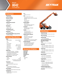 SkyTrak 8042 Spec Sheet
