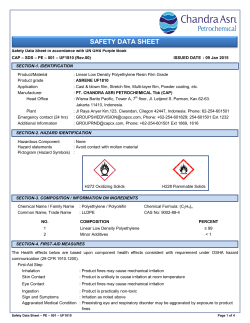 safety data sheet