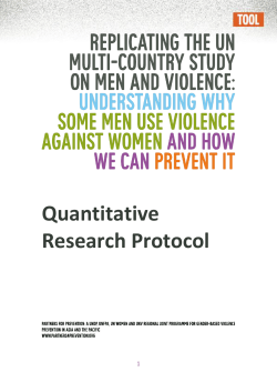 Quantitative Research Protocol