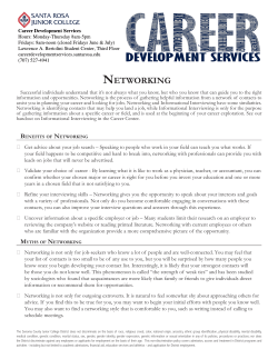 networking - Career Development Services