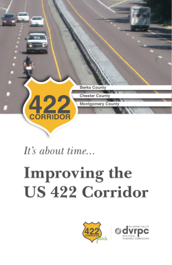 Improving the US 422 Corridor