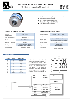 arc s 50 ars s 50 incremental rotary encoders plc