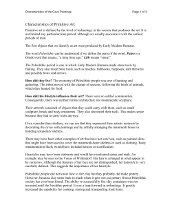Characteristics of Primitive Art