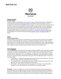 round-up - Starwood Hotels and Resorts Hawaii