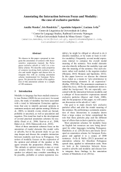 Annotating the Interaction between Focus and Modality