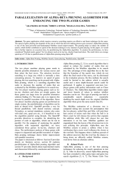 parallelization of alpha-beta pruning algorithm for enhancing