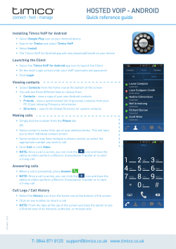 hosted voip - android