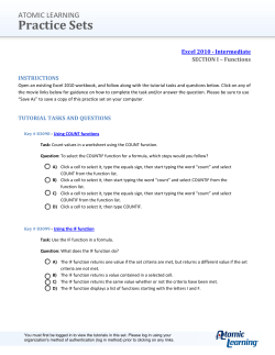 Practice Sets - Atomic Learning