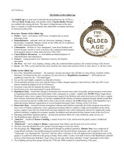 Politics of Gilded Age Handout Revised
