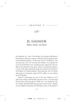 EL SALVADOR - Riches Among the Ruins