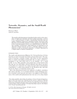 Dynamics and Small-World Phenomenon