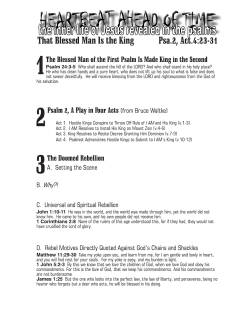 The Gatekeeper Psalm Psa.1, Mat.5:1
