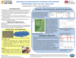 Denitrification and Soil Properties Conclusions /Discussion