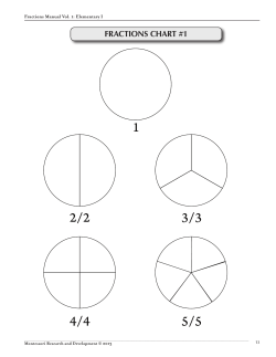 fractions chart #1 - Montessori Research and Development